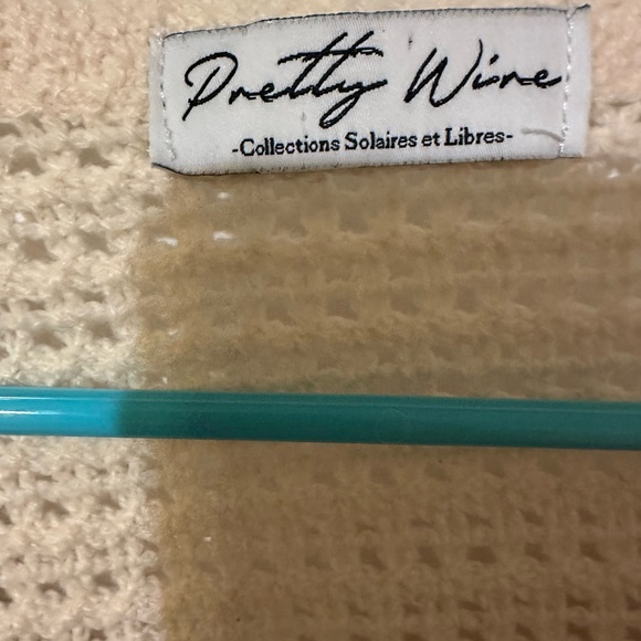 Pretty Rebellious Floral Crochet crop top 100% cotton Boho size s - Picture 2 of 4